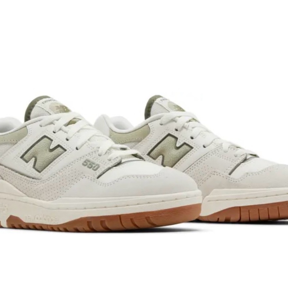 New Balance White/grey and sage  Sneakers